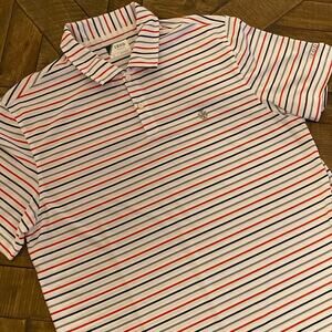 Izod Golf Mens Striped Polo.  Size L